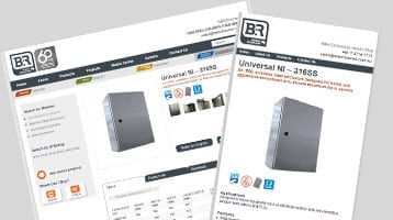B&R Enclosures websites